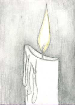 "Be The Light In The Darkness" by Mariah Doll, Lancaster WI - Pencil - SOLD
